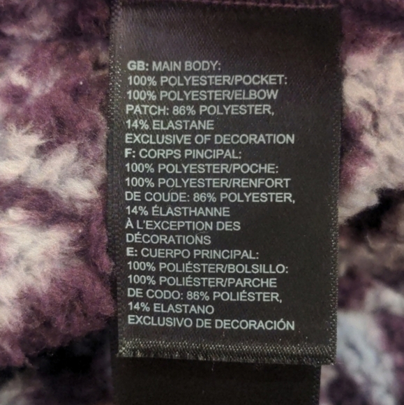 The North Face Purple Printed Campshire 2.0 Pullover Hoodie Jacket size Small - Picture 8 of 9